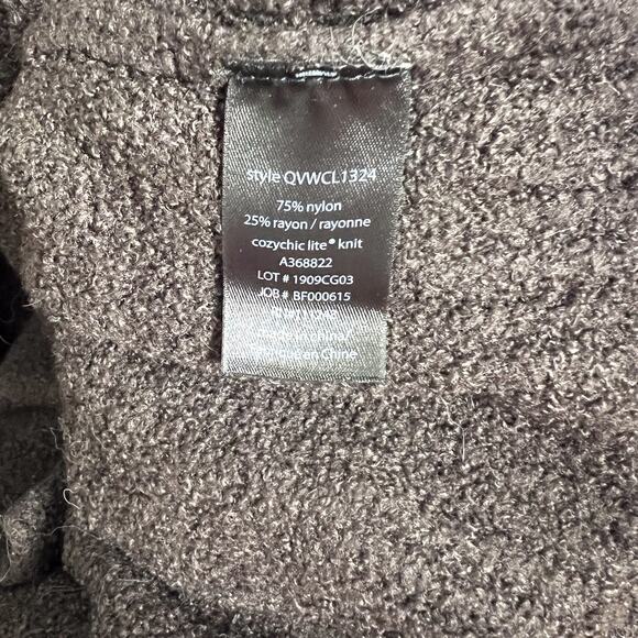 Barefoot Dreams Brown CozyChic Lite Relaxed Hooded Cardi with Pockets Size Small - Picture 6 of 8